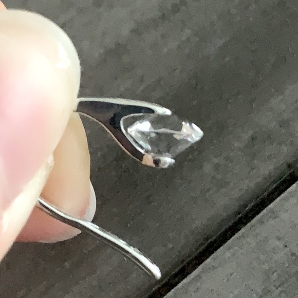 Pressure set Crystal earrings hypoallergenic - Picture 6 of 7